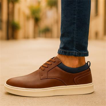 6th Sense Denver Laced Casual Shoe - Brown